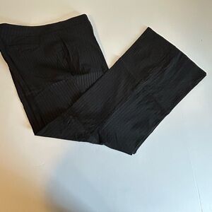 Lane Bryant Black Straight Leg Pants with subtle sparkle pinstripes